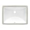 Ruvati 17"x12" Undermnt Bthrm Vanity Sink Wht Rectangular Ceramic W/ Overflow RVB0718 - alternate 4